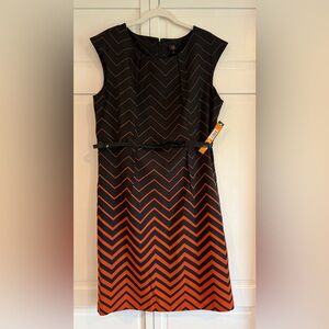 Fun Chevron Midi Dress